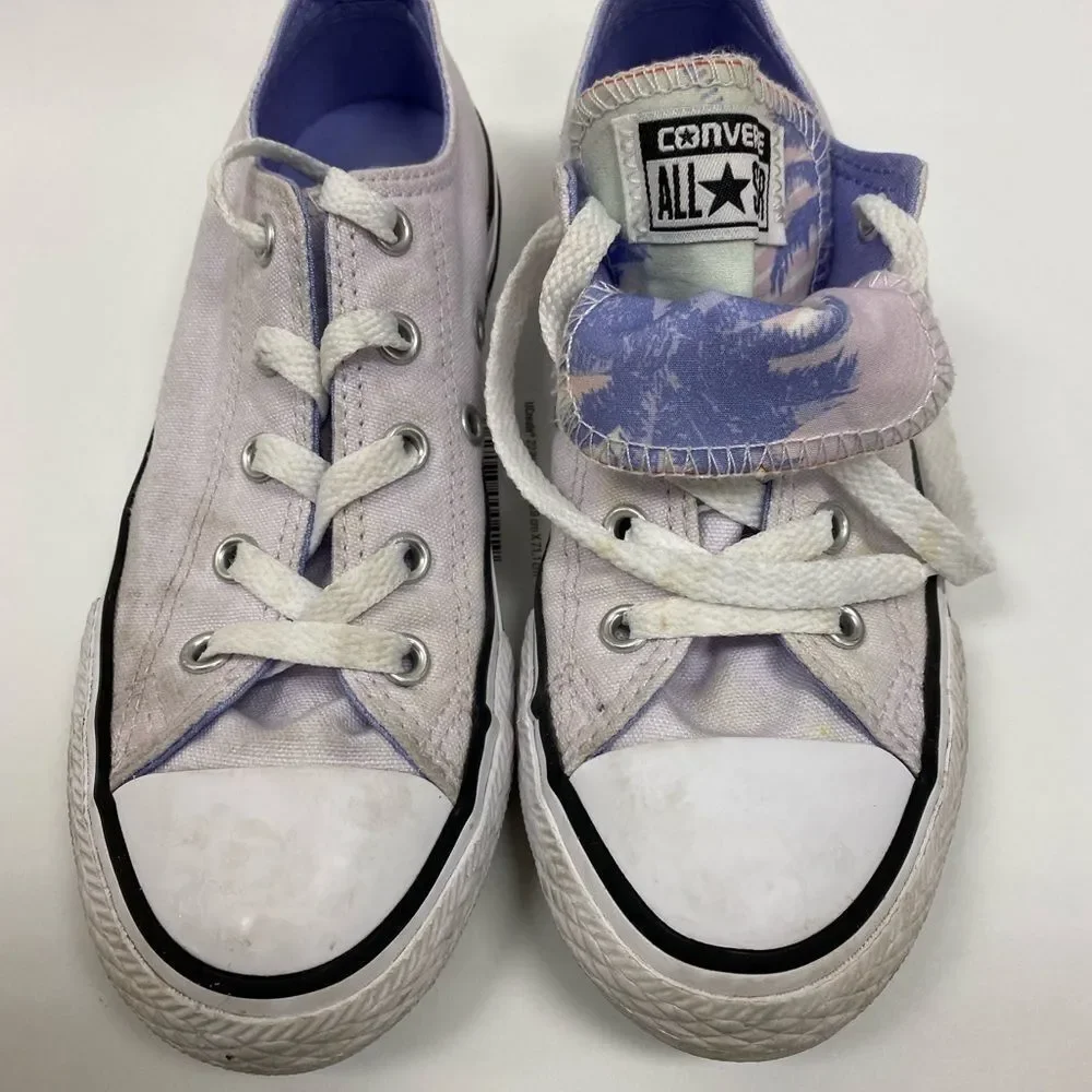CONVERSE All Star Chuck Taylor Lilac Double tongue‎ low top sneakers